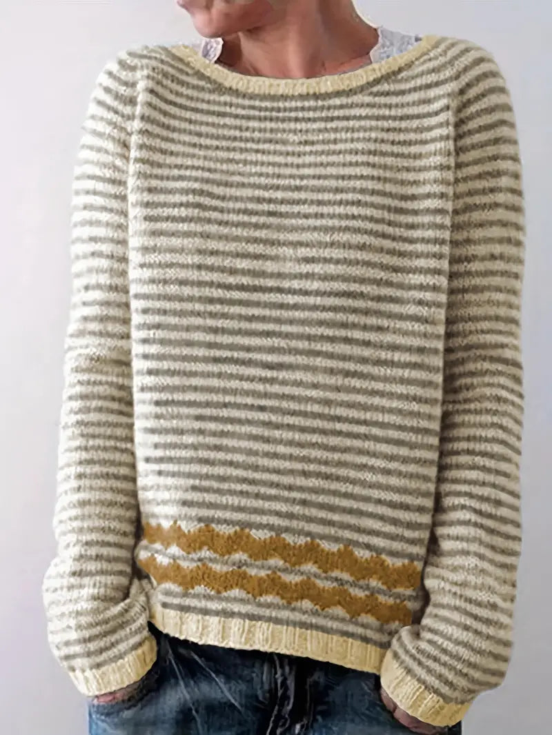 Strickpullover in Rosa und Blau - Ansicht 3