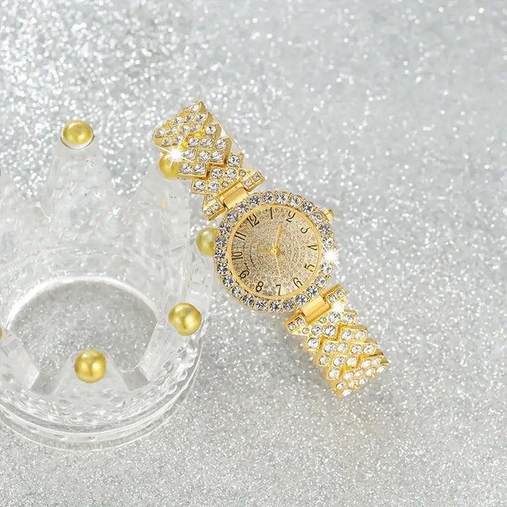 Uhr und Armband-Set Luxe Radiance | Gold