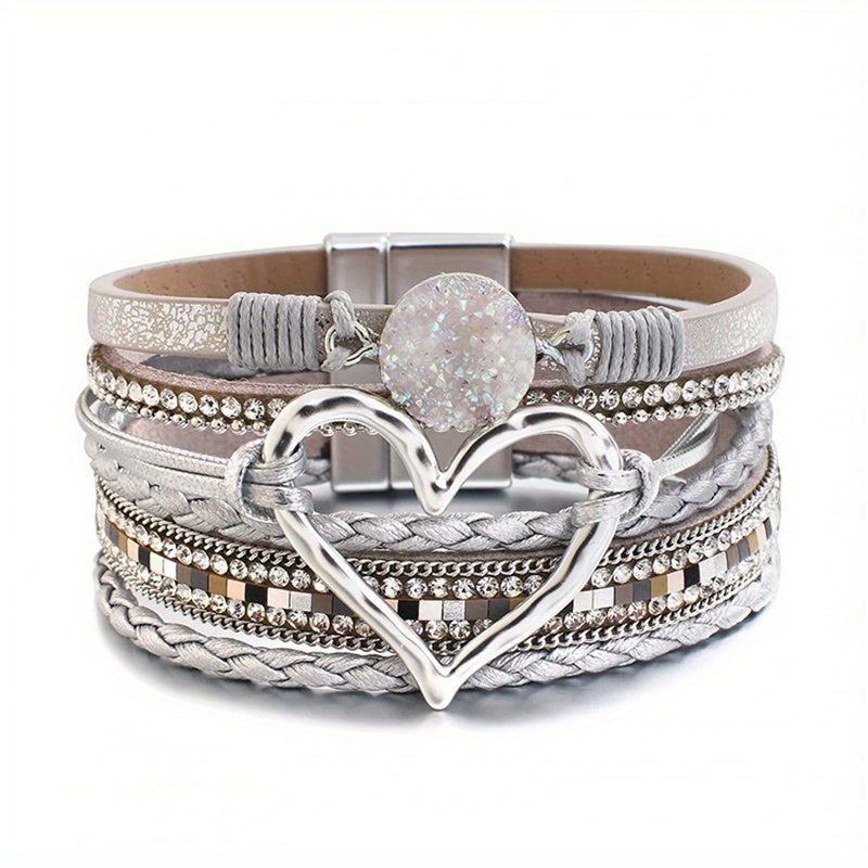 Boho Mehrlagiges Lederarmband