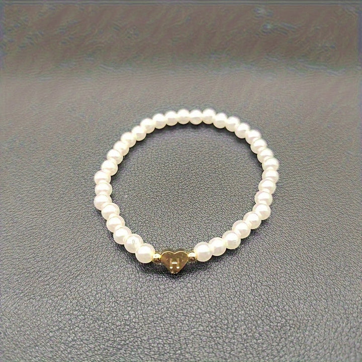 Schickes Armband mit Herzinitial (A–Z)