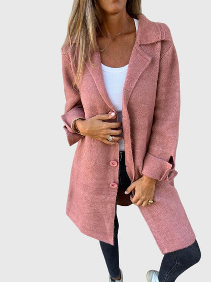 Blazer mit Knopfleiste in Rosa - Ansicht 2