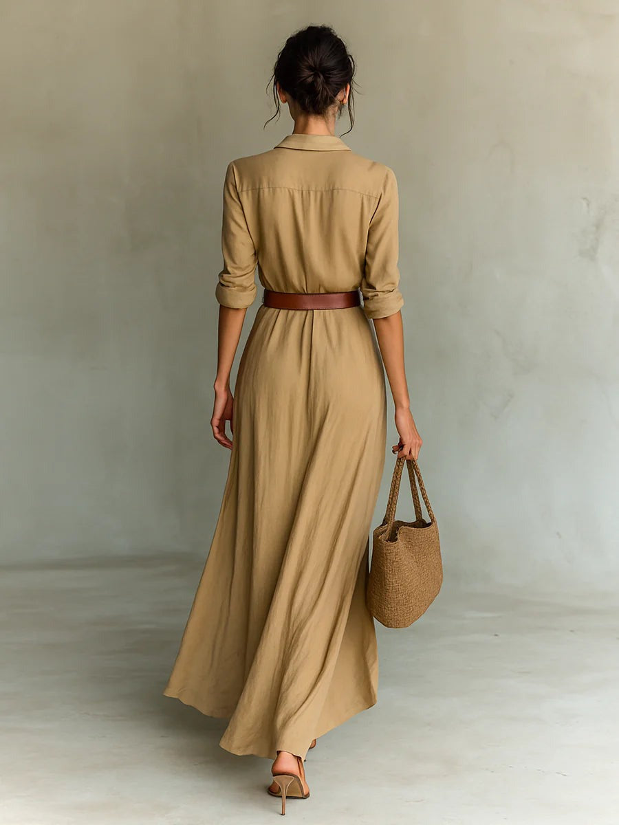 Kleid mit Langarm in langer Form - Ansicht 2