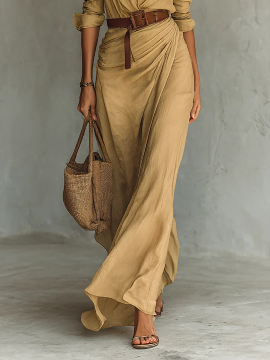 Kleid mit Langarm in langer Form - Ansicht 3