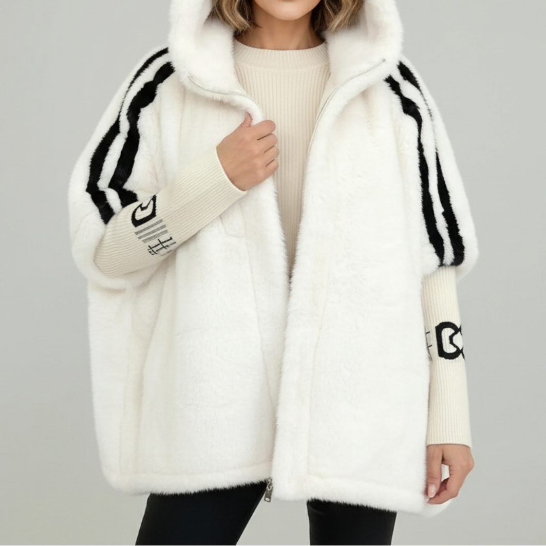 Jacke aus Strick mit Kapuze - Ansicht 4