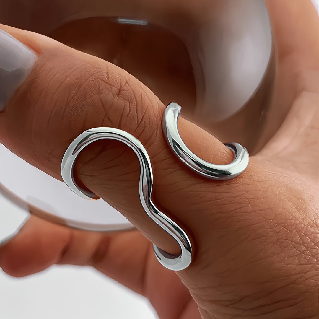 Schicker Ring mit Asymmetrischer Welle
