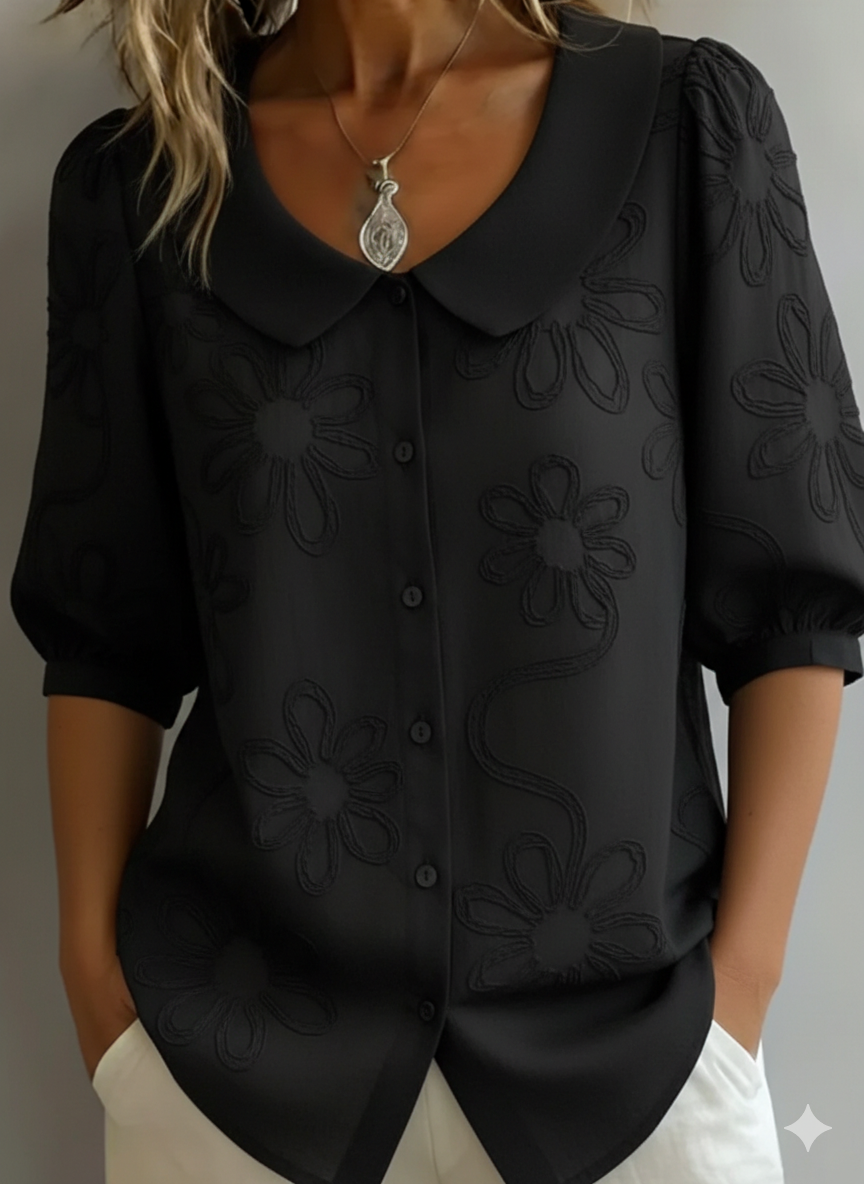 Bluse mit Blumenmuster - Ansicht 4