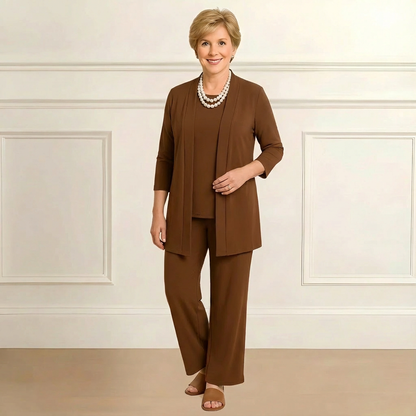 Strickjacke in Braun