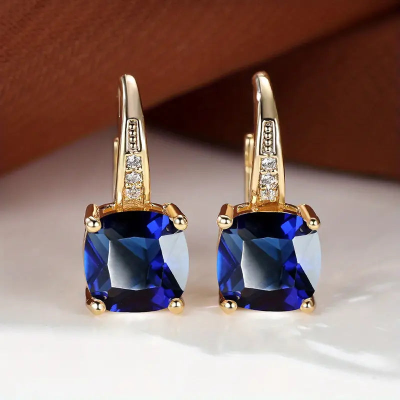 Kreis-Ohrringe Mystic Stone | Gold