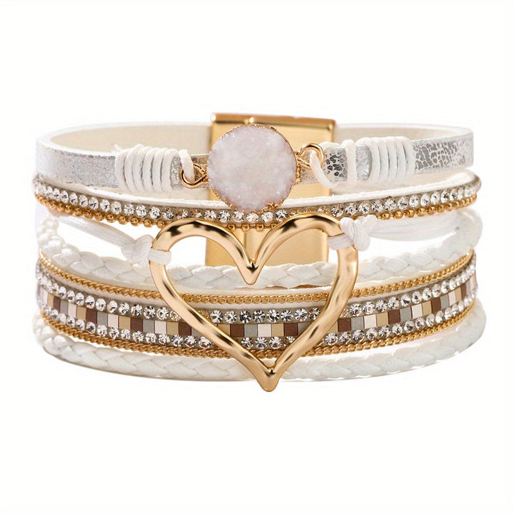 Boho Mehrlagiges Lederarmband