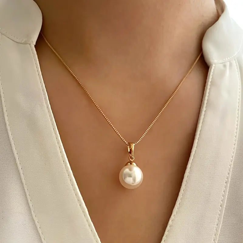 Perlen-Schmuck-Set Golden Grace | Gold