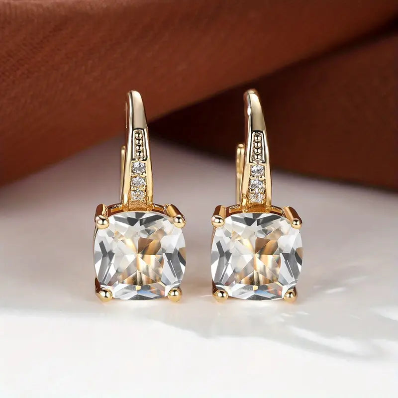 Kreis-Ohrringe Mystic Stone | Gold