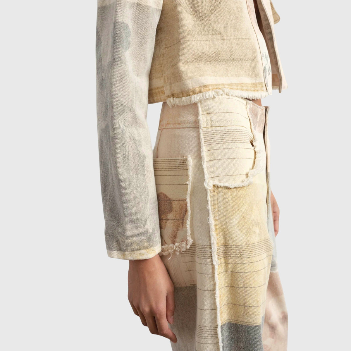 Jeans aus Denim in Beige - Ansicht 5