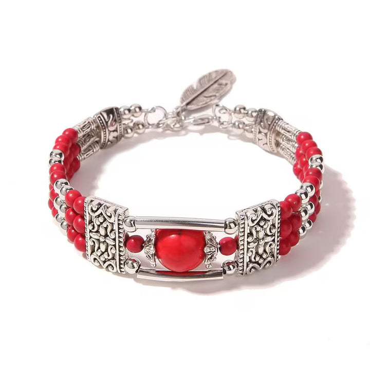 Bohème Armband aus Naturstein