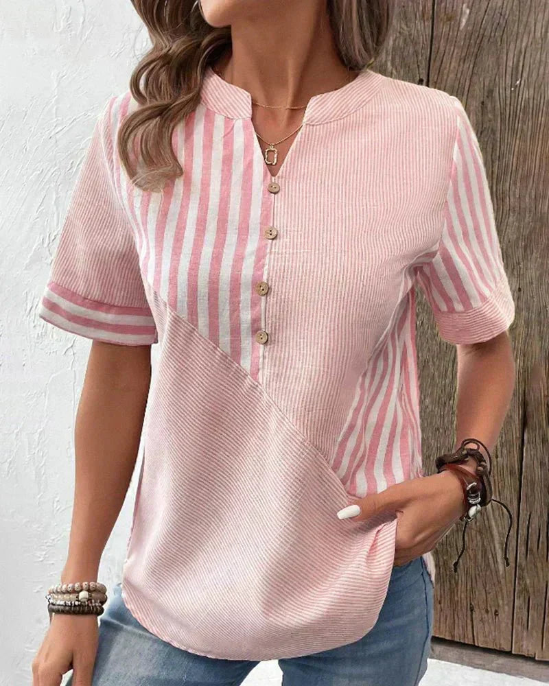 Bluse mit Streifenmuster