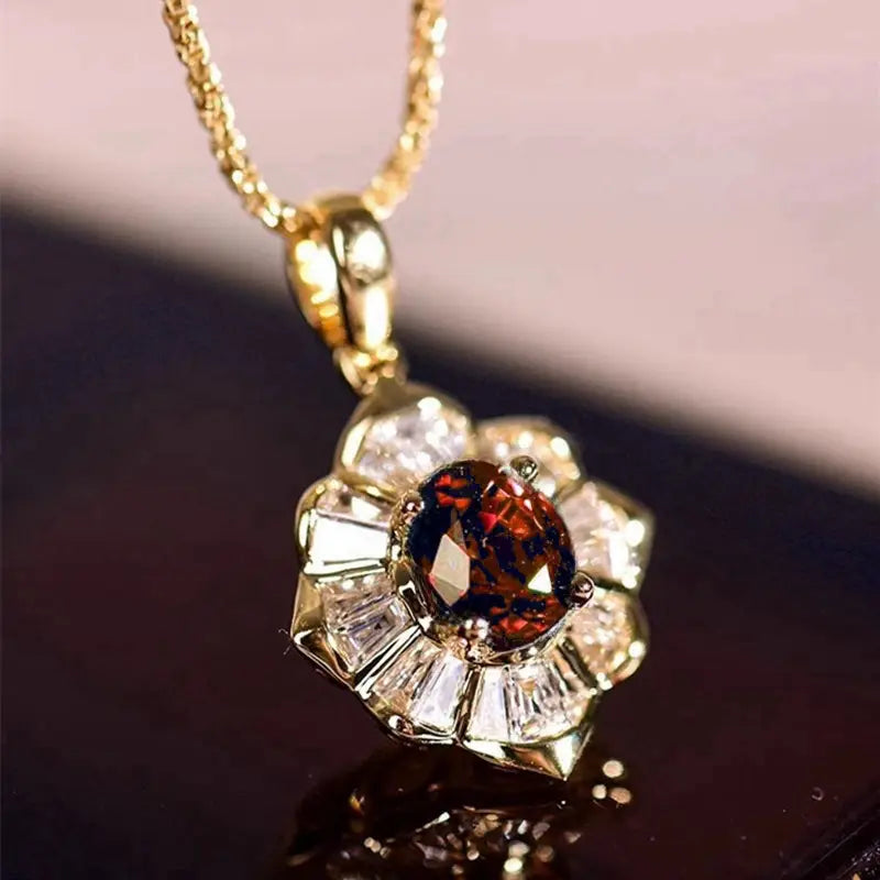 Kavella Solcrimson Halskette | Gold