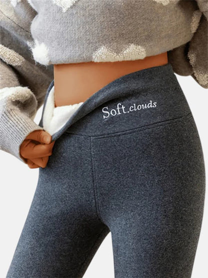 Stoffhose in Grau und Schwarz