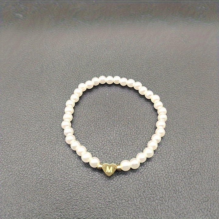 Schickes Armband mit Herzinitial (A–Z)