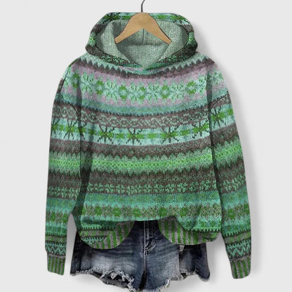 Sweatshirt in Braun und Blau - Ansicht 2