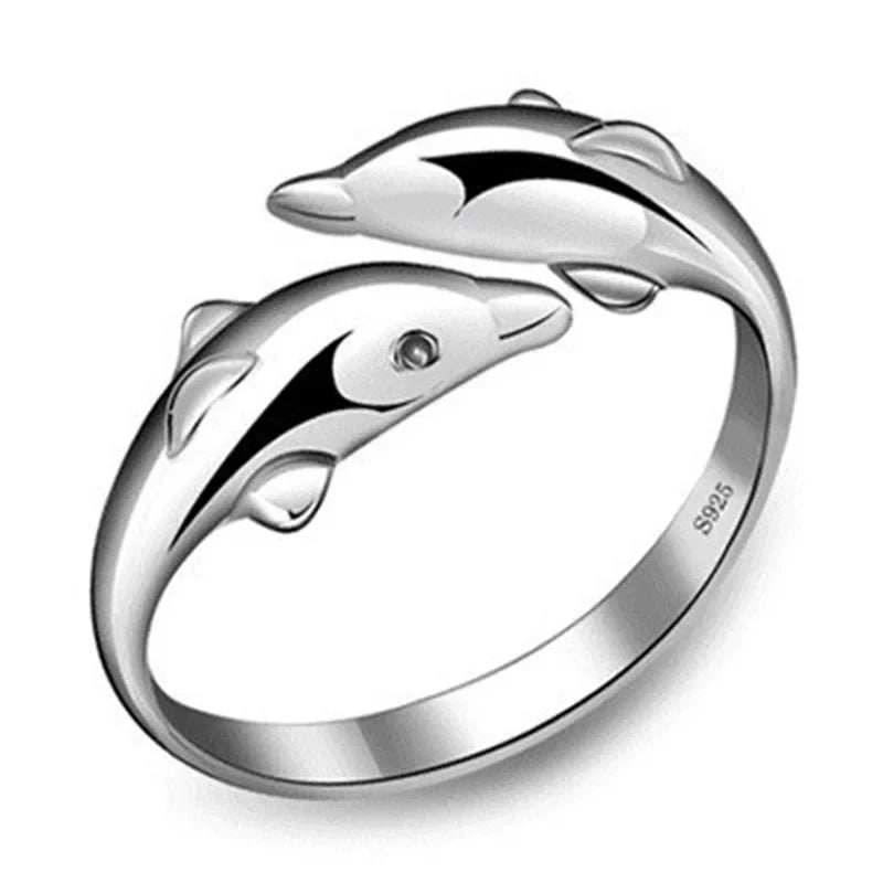Delfin Schmuckset in Sterlingsilber