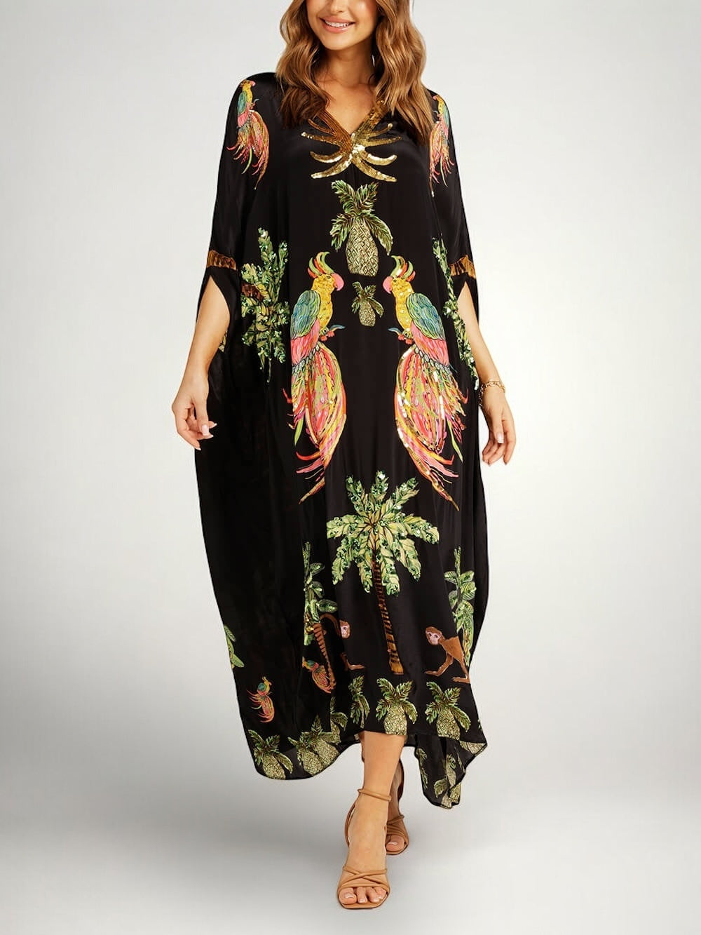 Kleid aus Polyester mit Paillettten - Ansicht 7