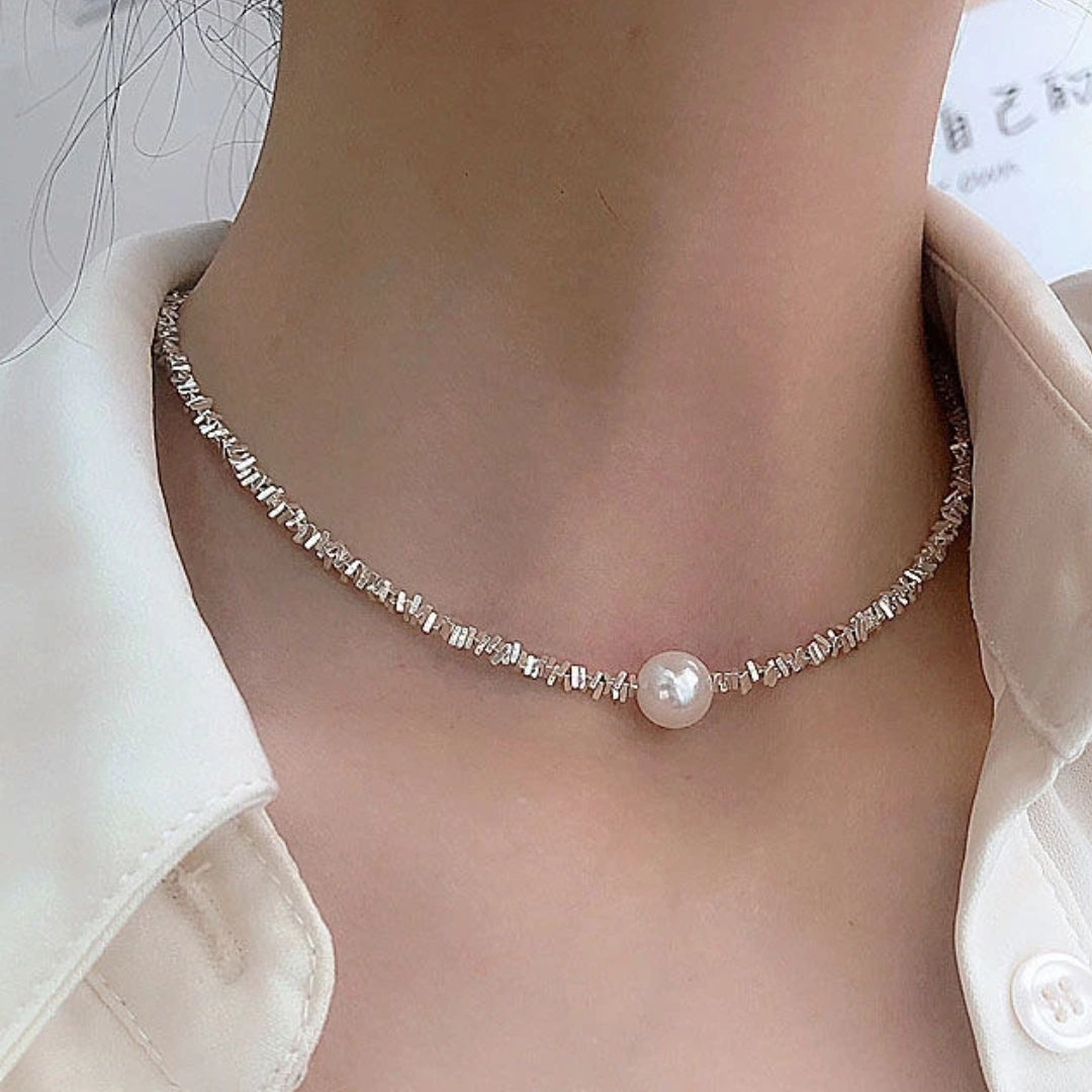 Elegante Perlenhalskette