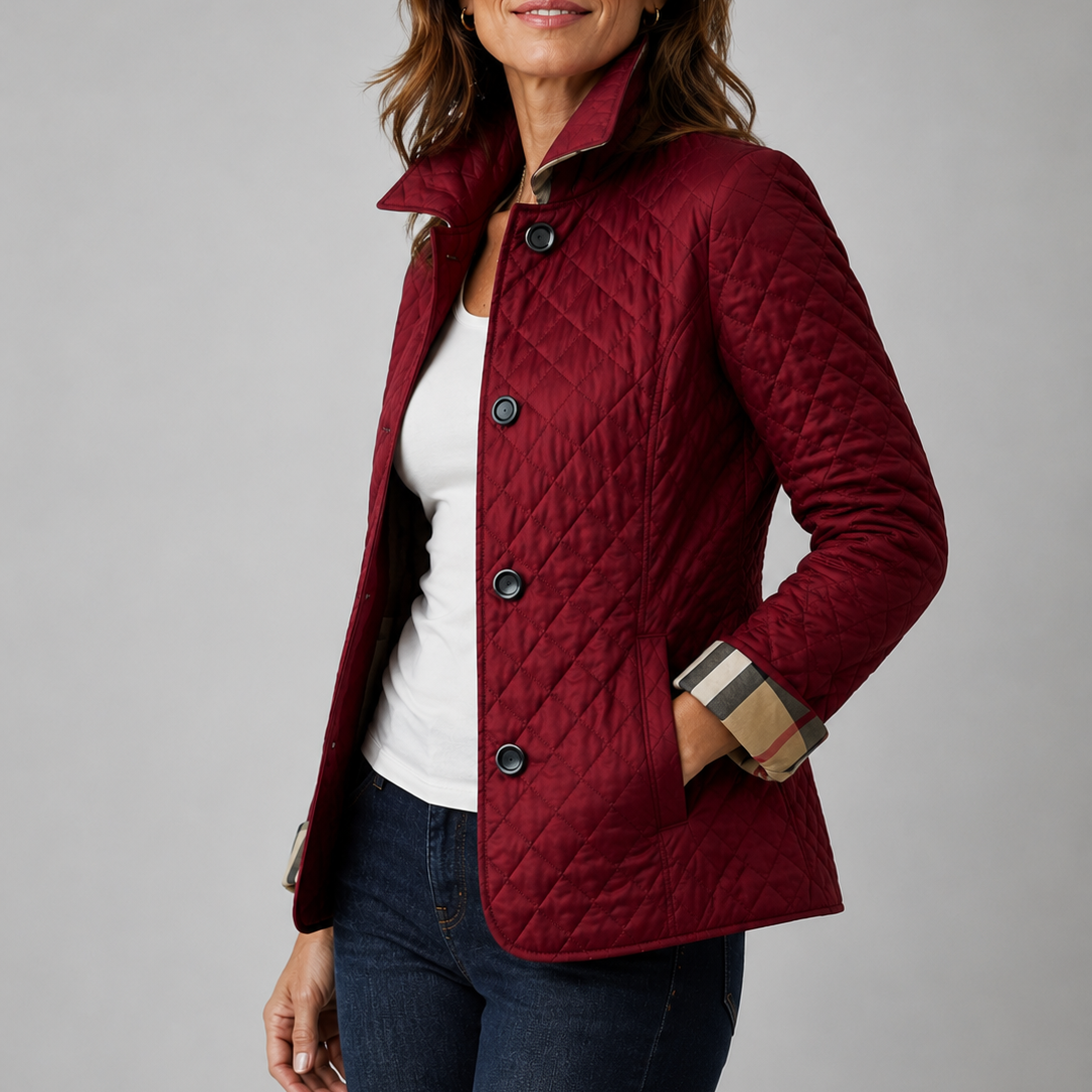 Steppjacke mit Steppung in Khaki - Ansicht 5