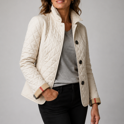 Steppjacke mit Steppung in Khaki - Ansicht 6