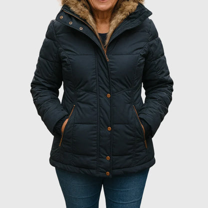Jacke in Blau und Schwarz