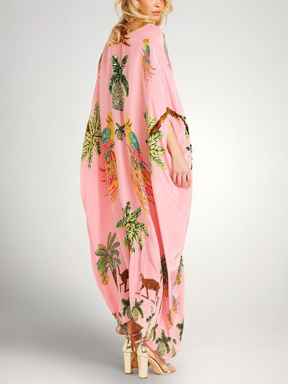 Kleid aus Polyester mit Paillettten