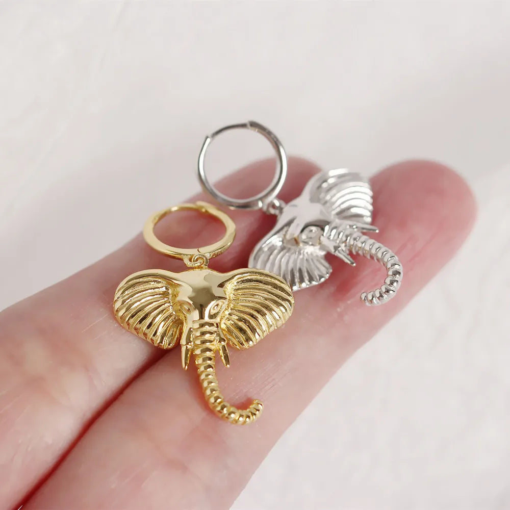 Elefant Anhänger Ohrringe