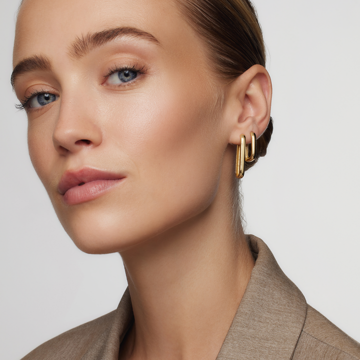 Kreis-Ohrringe Icon | Gold