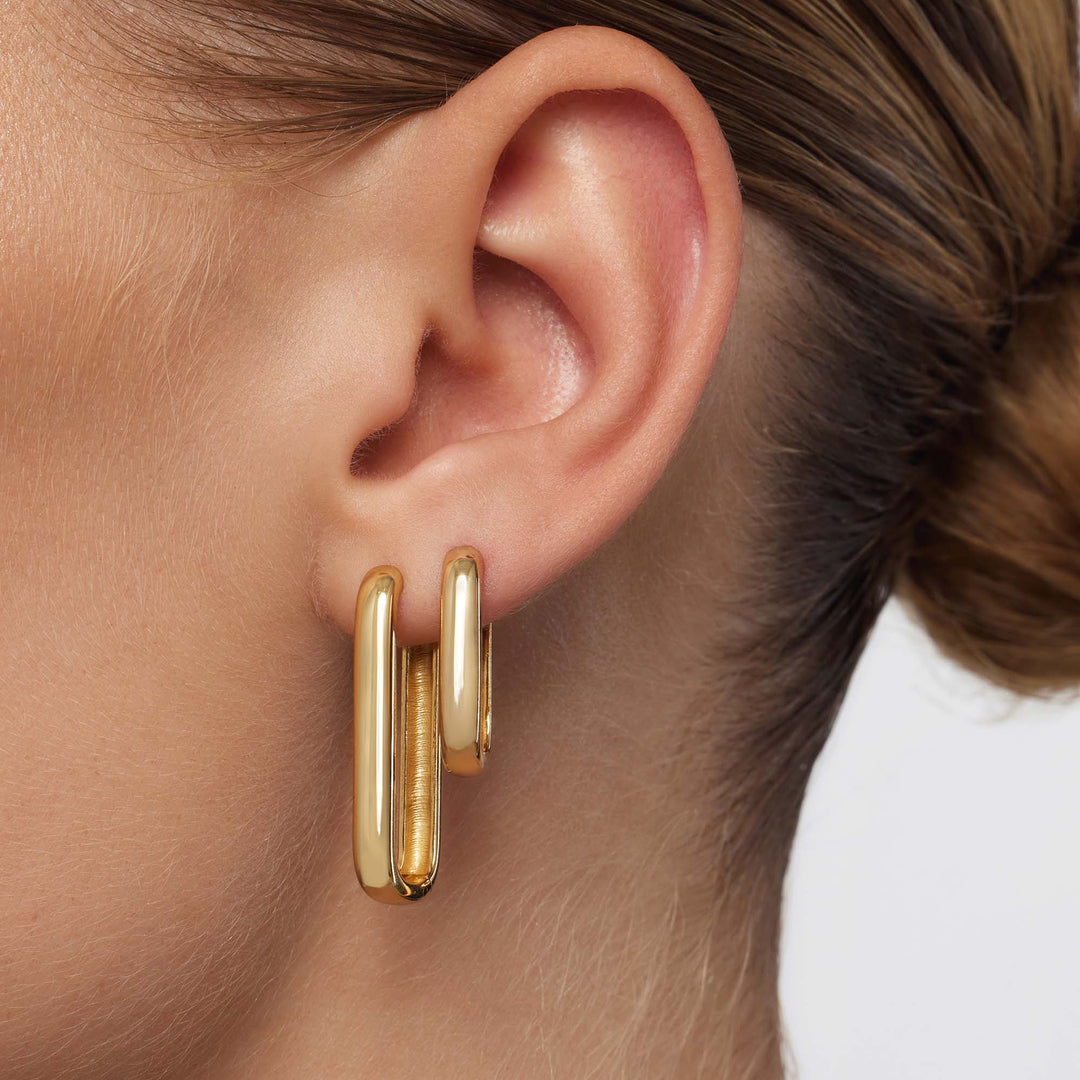 Kreis-Ohrringe Icon | Gold