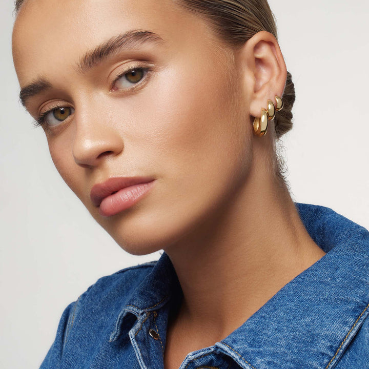 Kreis-Ohrringe Rue Statement | Gold