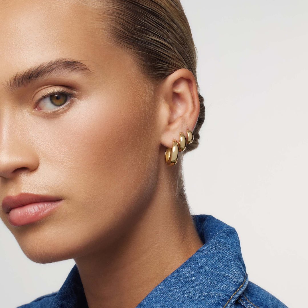 Kreis-Ohrringe Rue Statement | Gold