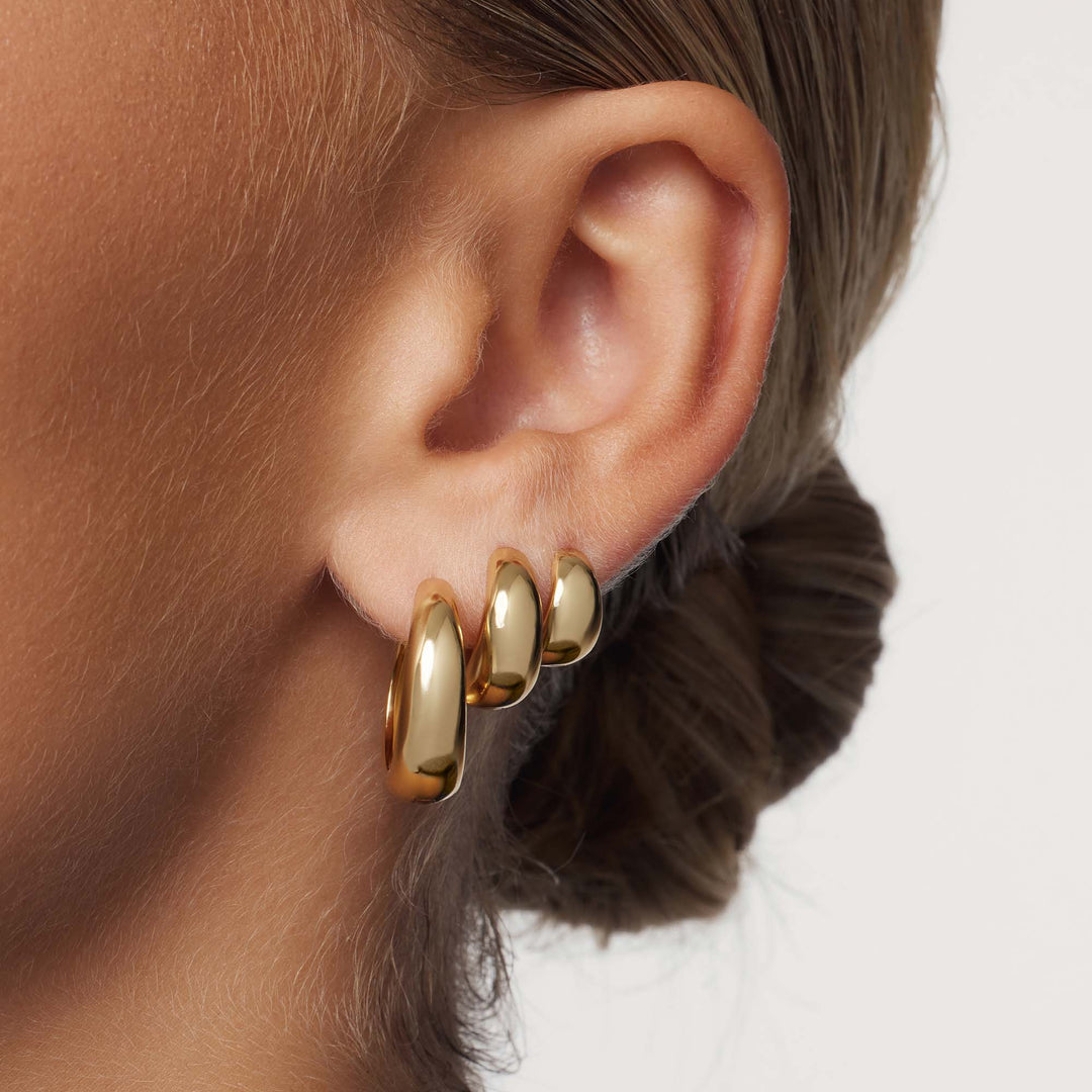 Kreis-Ohrringe Rue Statement | Gold