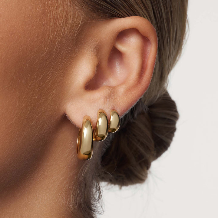 Kreis-Ohrringe Rue Statement | Gold