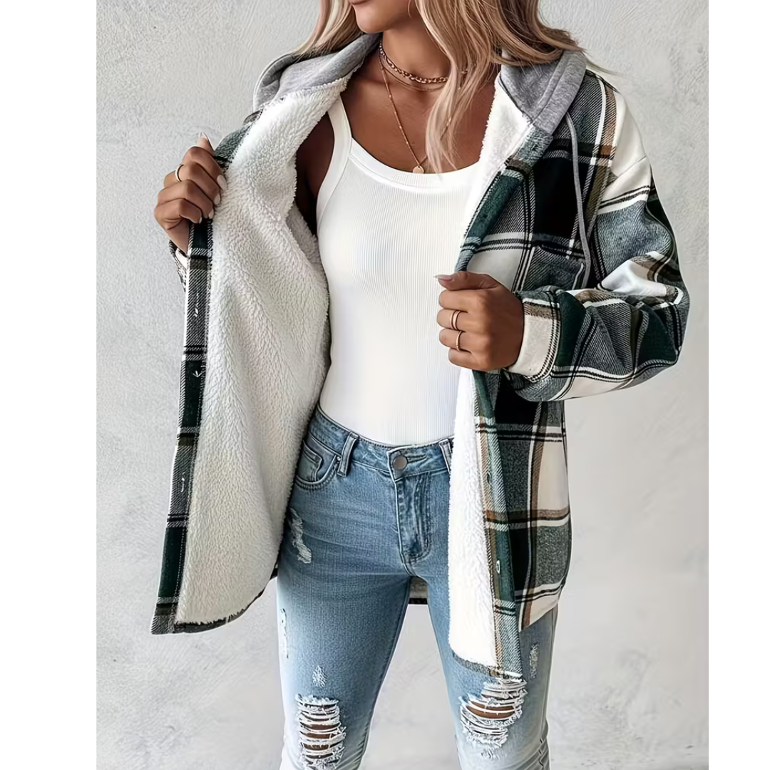 Jacke in Grün und Schwarz - Ansicht 2