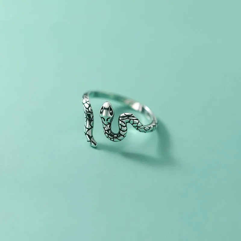 Schlangen Ring in Sterlingsilber