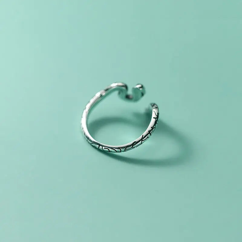 Schlangen Ring in Sterlingsilber