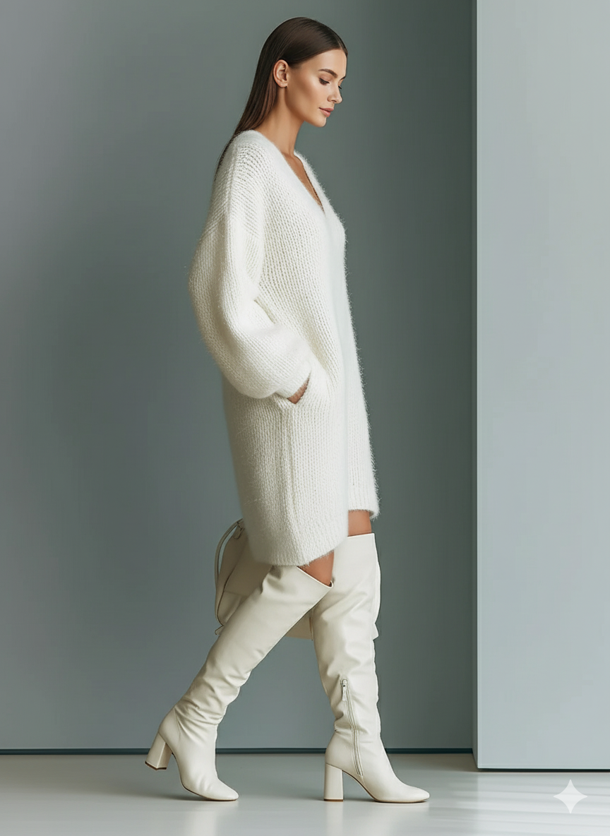 Strickpullover in Weiss - Ansicht 4