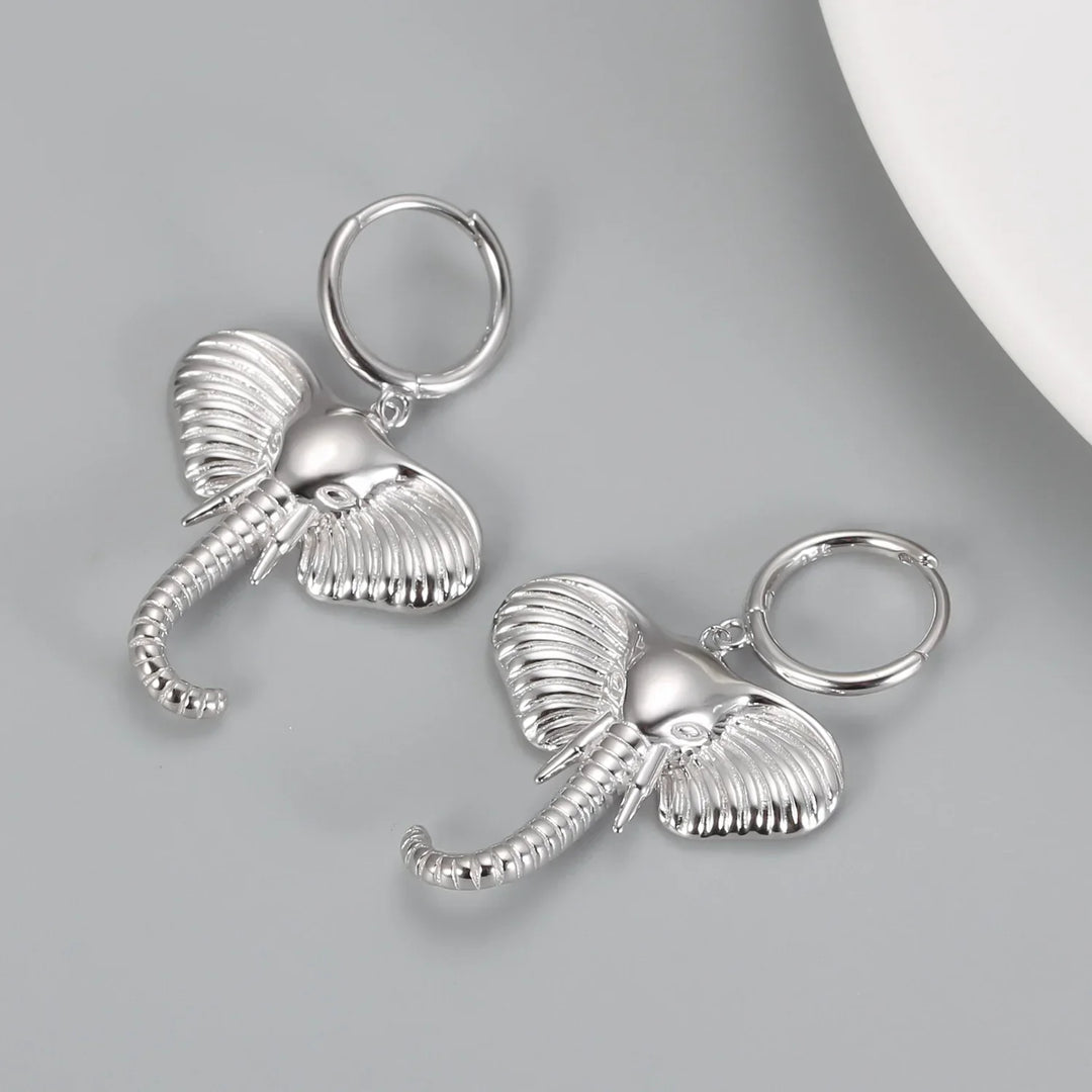 Elefant Anhänger Ohrringe