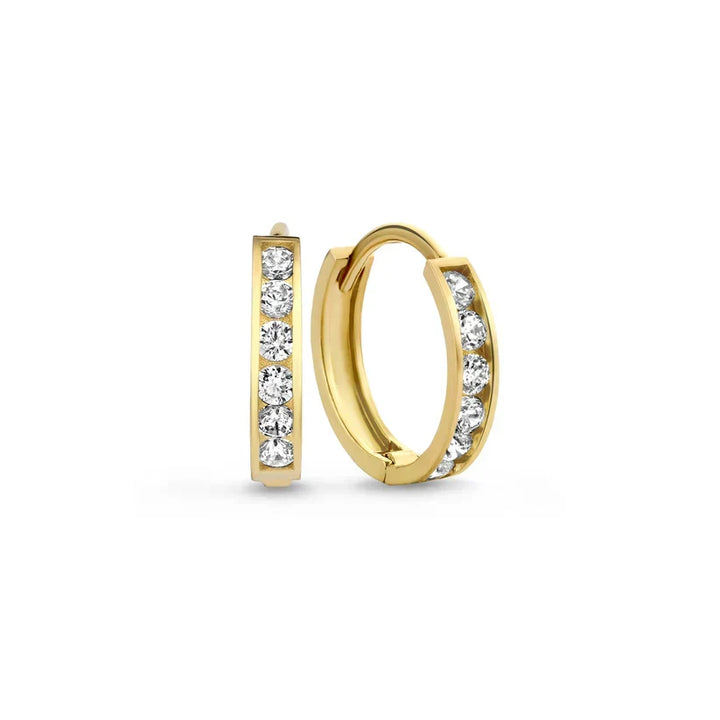 Stein-Ohrringe-Set Dara Brillane | Gold