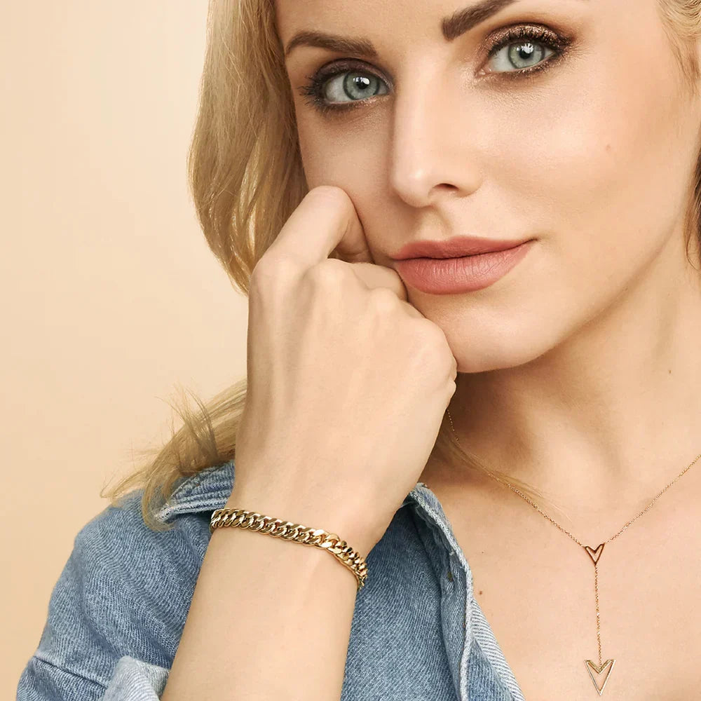 Kubanisches Armband Estate | Gold