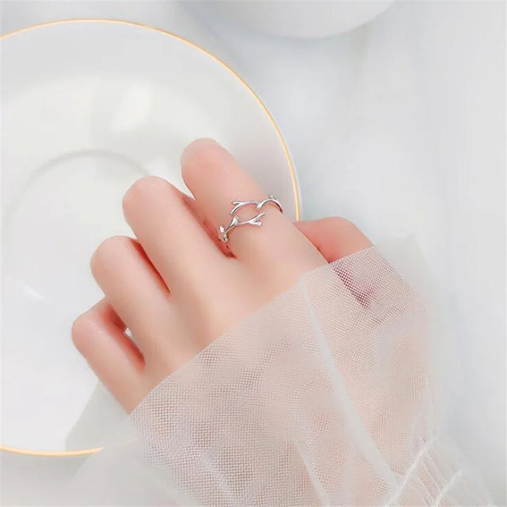 Sterlingsilber Ast Ring