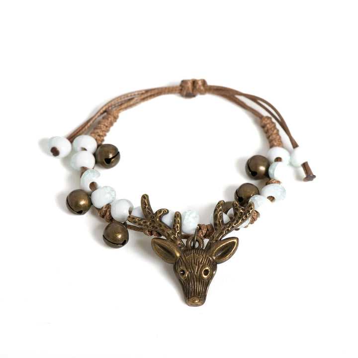 Handgefertigtes Keramik Rehkitz Charm Armband