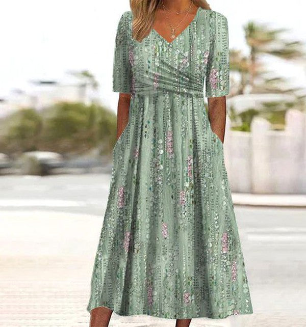 Midikleid in Grün für Damen - Ansicht 2