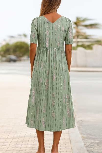 Midikleid in Grün für Damen