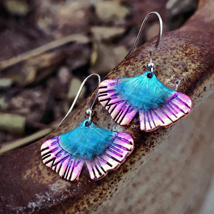 Blaue Schmetterling Boho Ohrringe in Sterling Silber