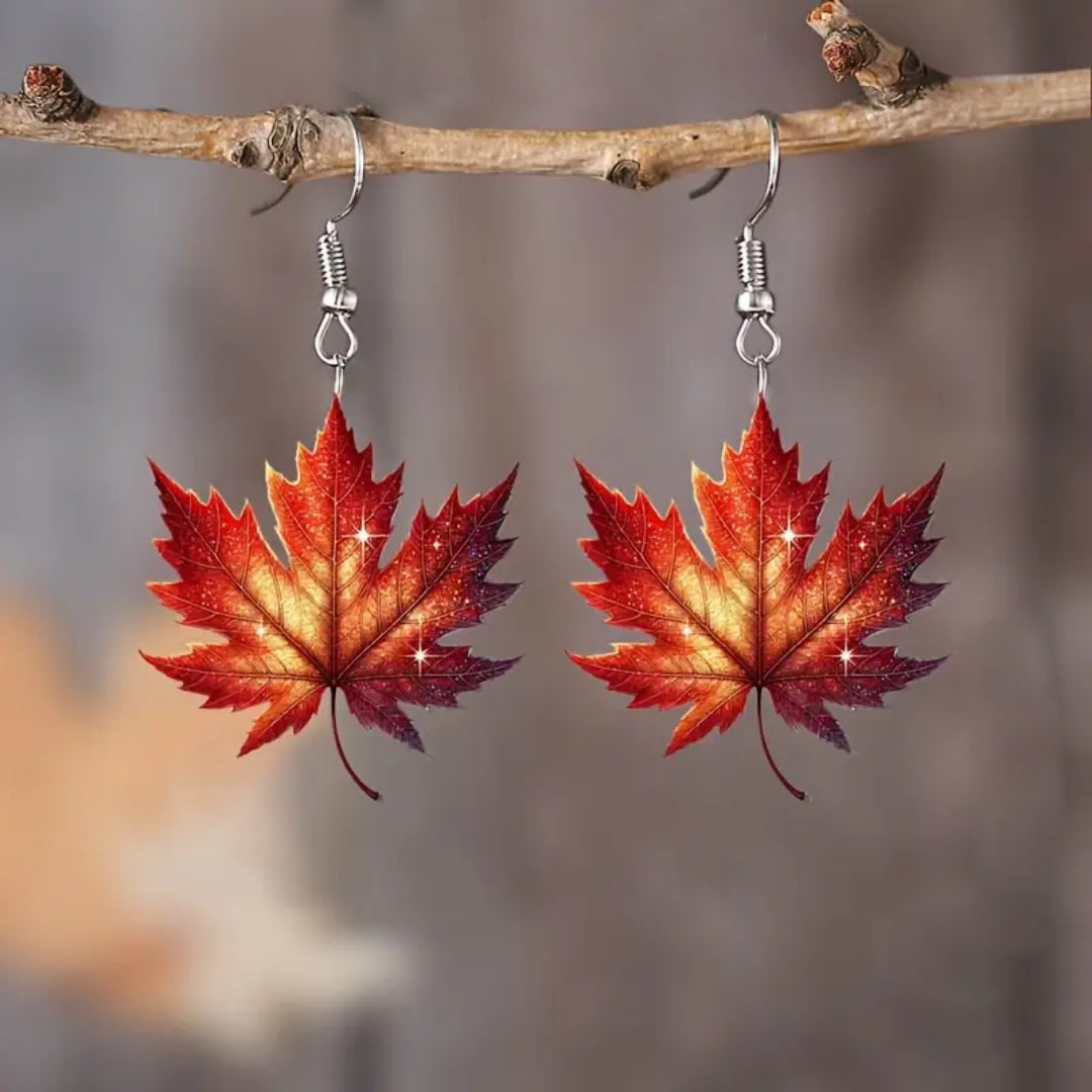 Herbst Blatt Ohrringe