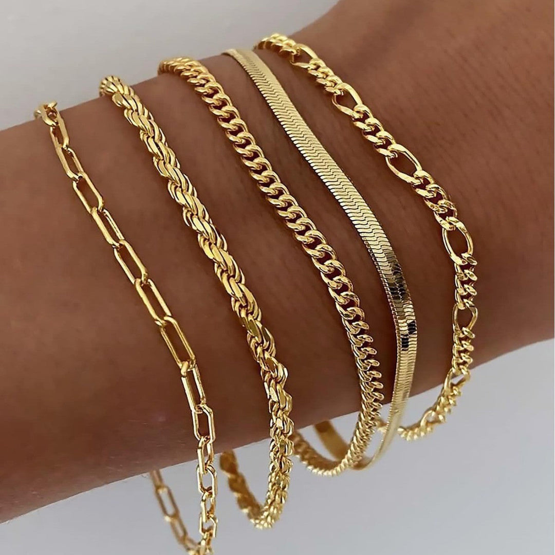Ellis Renner Armband-Set | Weißgold